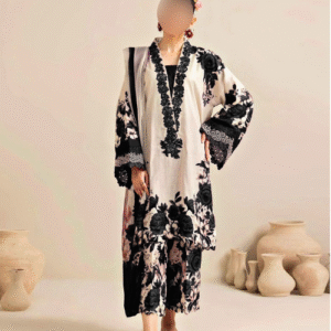 lulusar unstitched slik 3pc